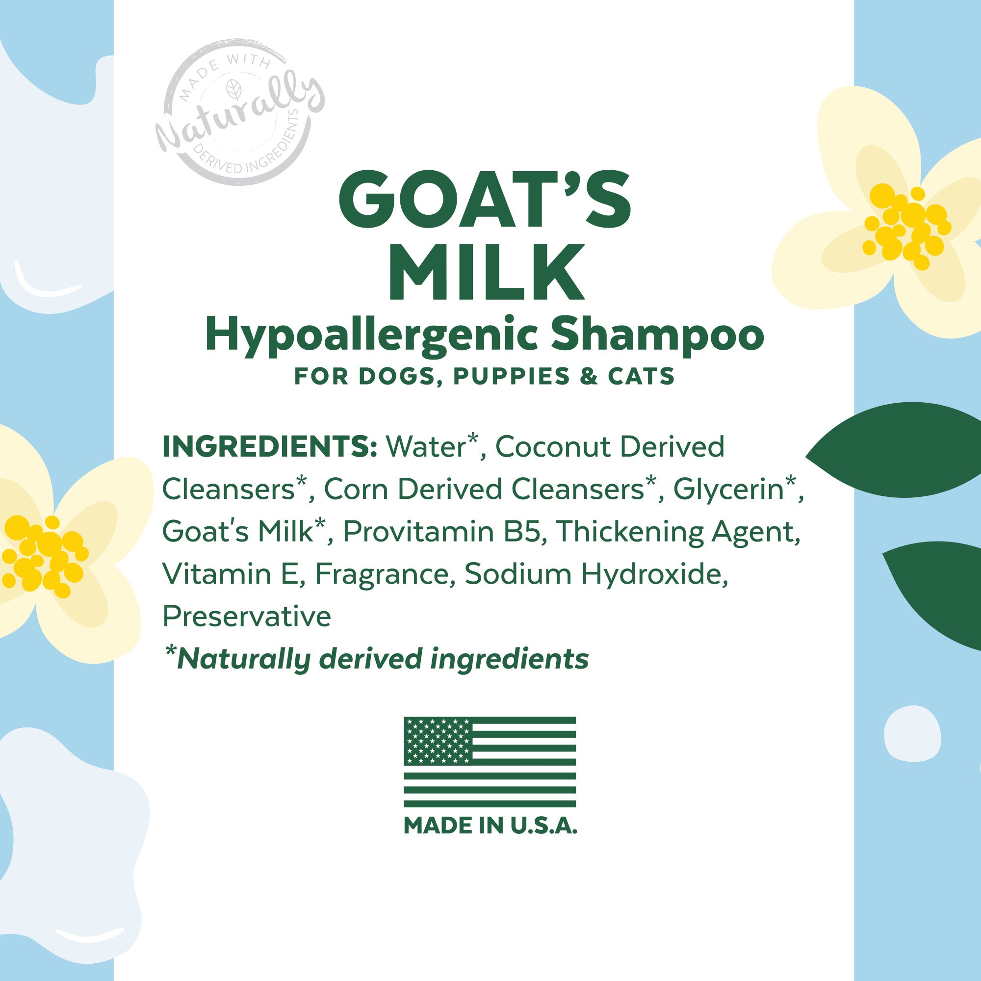 TropiClean Goat's Milk Hypoallergenic Shampoo For Dogs Near Me Toronto | ARMOR THE POOCH
